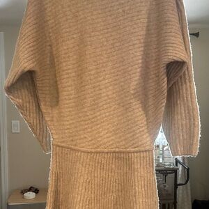 Banana Republic Ribbed grey Cowl Neck Sweater
